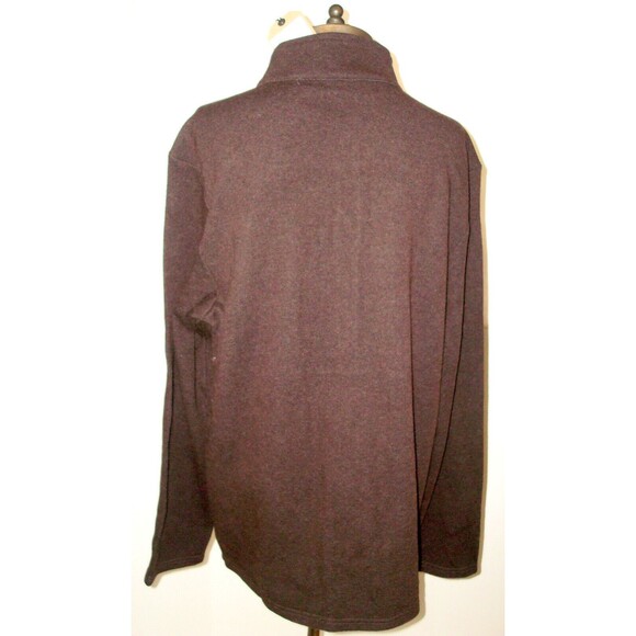 New Mens M Prana NWT Route Tracker 1/4 Zip Pocket Wool Oak Dark Brown Sweater - Picture 4 of 6